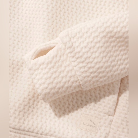 L.L. Bean Women's Ridgeknit Crossneck Pullover - Picture 3 of 16